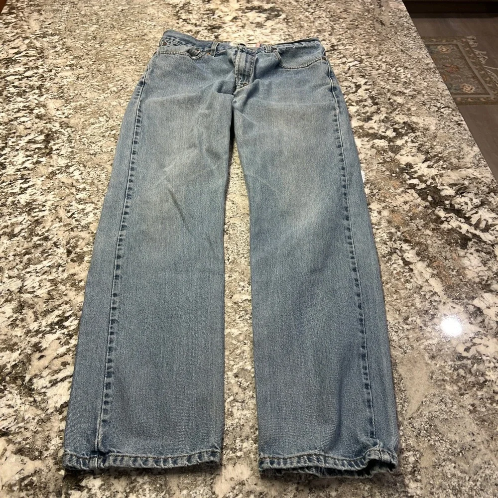 Levi's 505 Regular Fit Jeans Light‎ Wash Denim Vintage 2000s 34x34